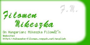filomen mikeszka business card